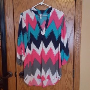 Chevron tunic L XL